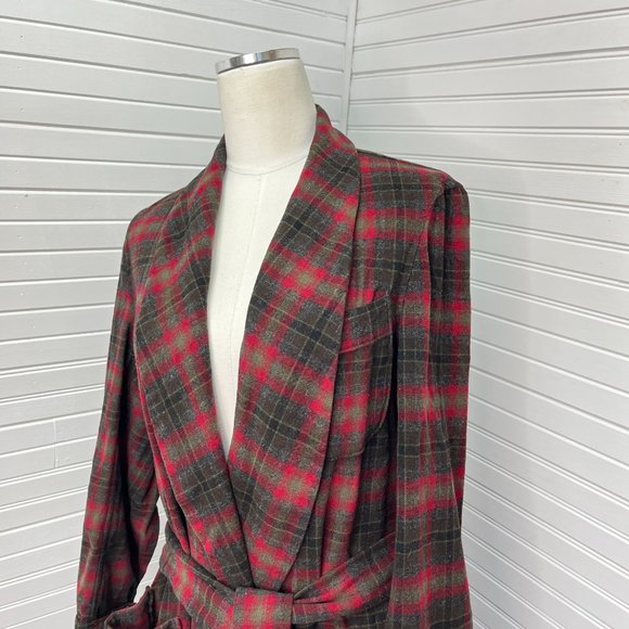 *Vintage* Pendleton Virgin Wool Belted Robe - Picture 7 of 9